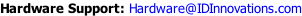 Hardware Support: Hardware@IDInnovations.com