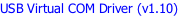 USB Virtual COM Driver (v1.10)